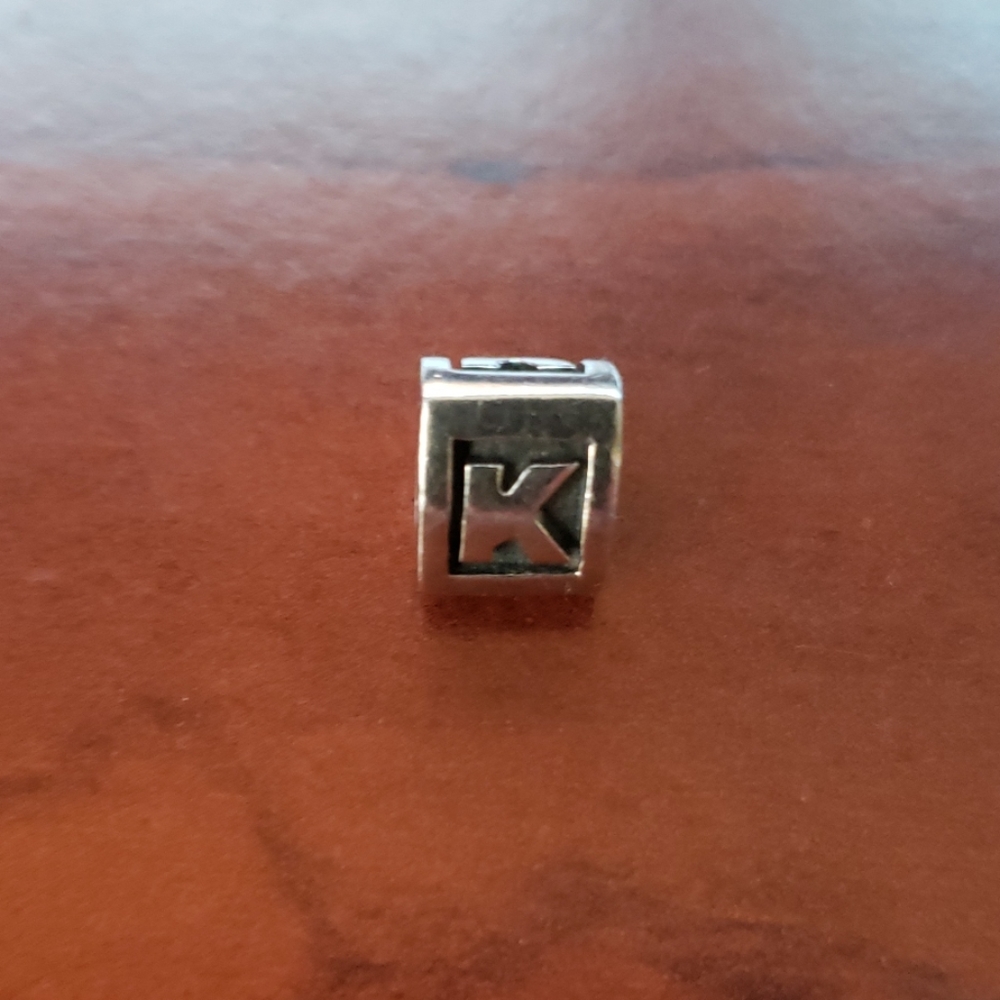 PANDORA LETTER "K" CHARM